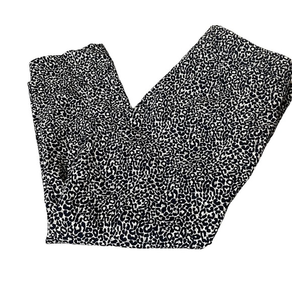 NWT Women's Rafaella Comfort Dress Pull On Capri Pants Leopard Print SZ 14 - Picture 1 of 10